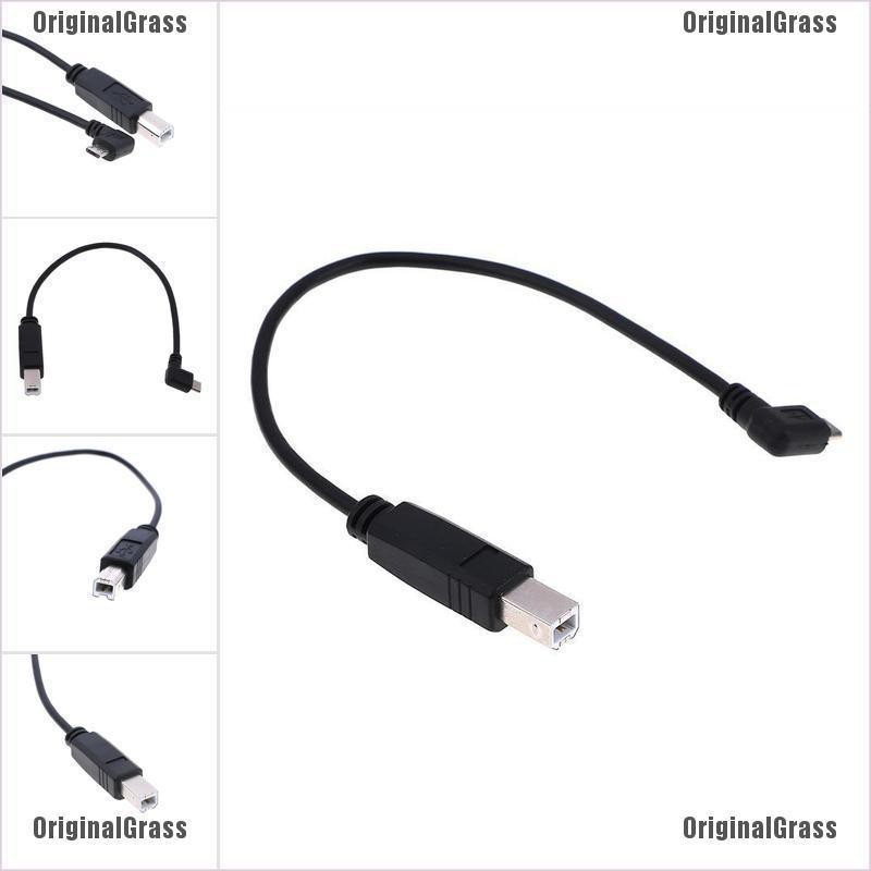 OTG Mobile Tablet Hub Micro USB To USB B Type Data Cable USB Printer HD EW