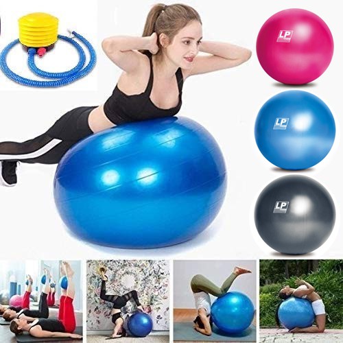 LP Support Anti-Burst Gym Ball With Foot Pump