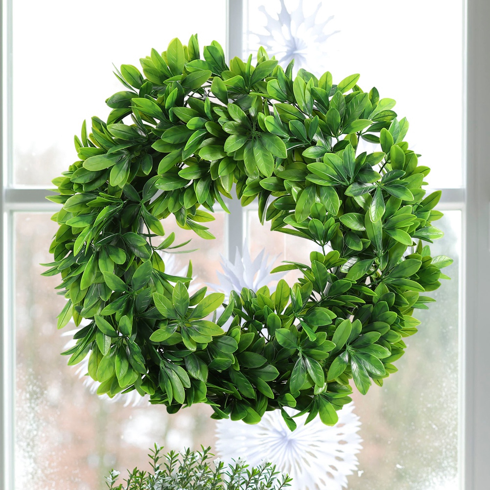 Hanging Wedding Wreath Wall Home Flower 45cm Door Window Green