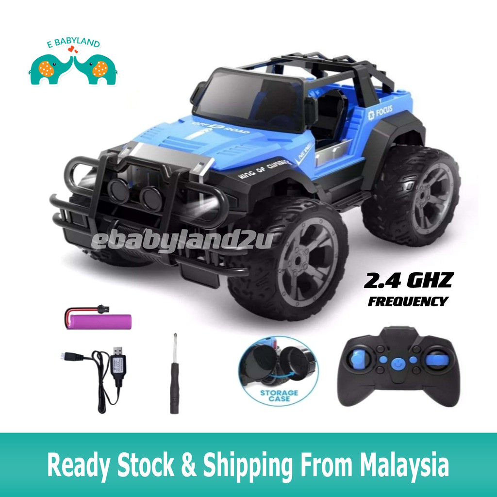 2.4Ghz RC Car 2WD Jeep Crawler Remote Control Car Kereta Kontrol Mainan Budak Toys Shopee Malaysia
