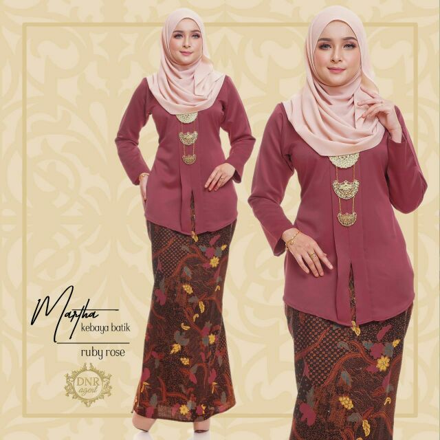  RESTOCK Baju Kebaya  Batik  Martha Shopee  Malaysia