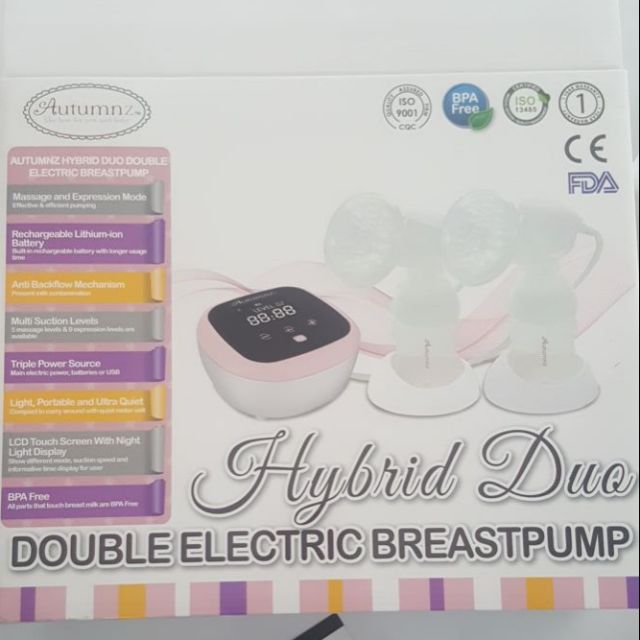 Breastpump Reachargeable Autumnz Hybrid Duo Double Shopee Malaysia