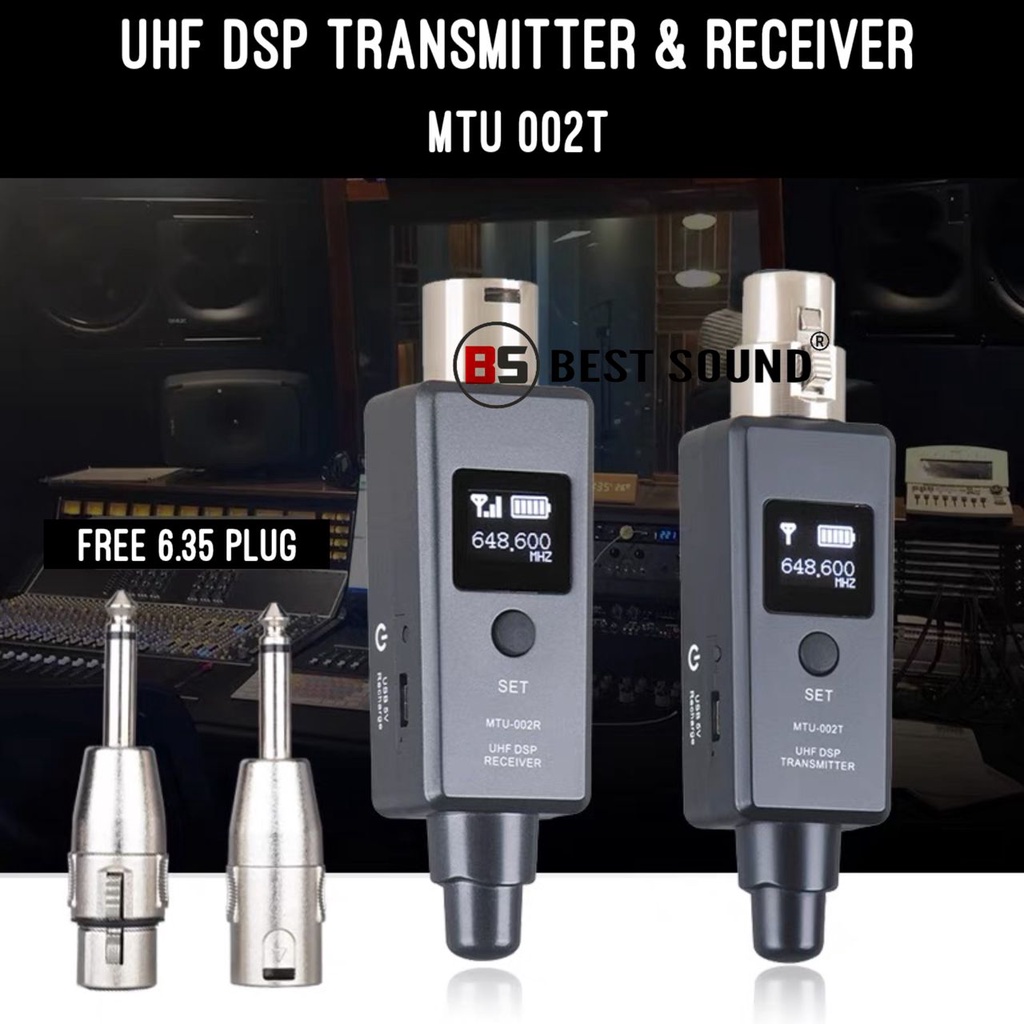 BS Rechargeable UHF Wireless XLR Transmitter & Receive MTU 002T (Ready