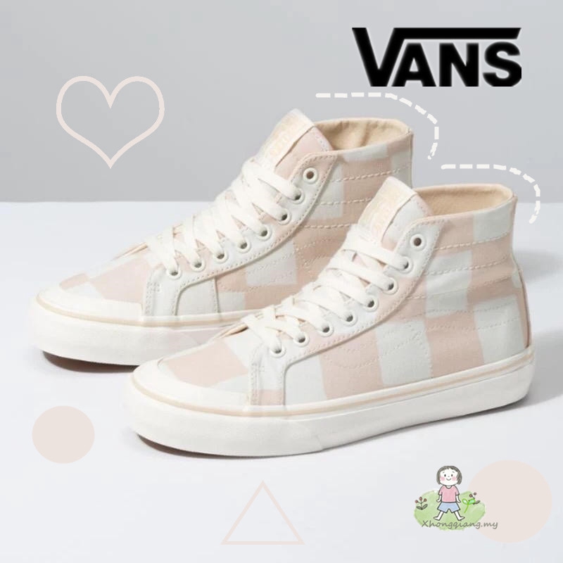 vans high cut pink