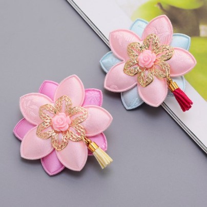 2pcs Set Kids Korean Traditional Hair Pin Korean Tiara Historical K-Drama Girl's Hanbok RibbonPin [Korean Product]