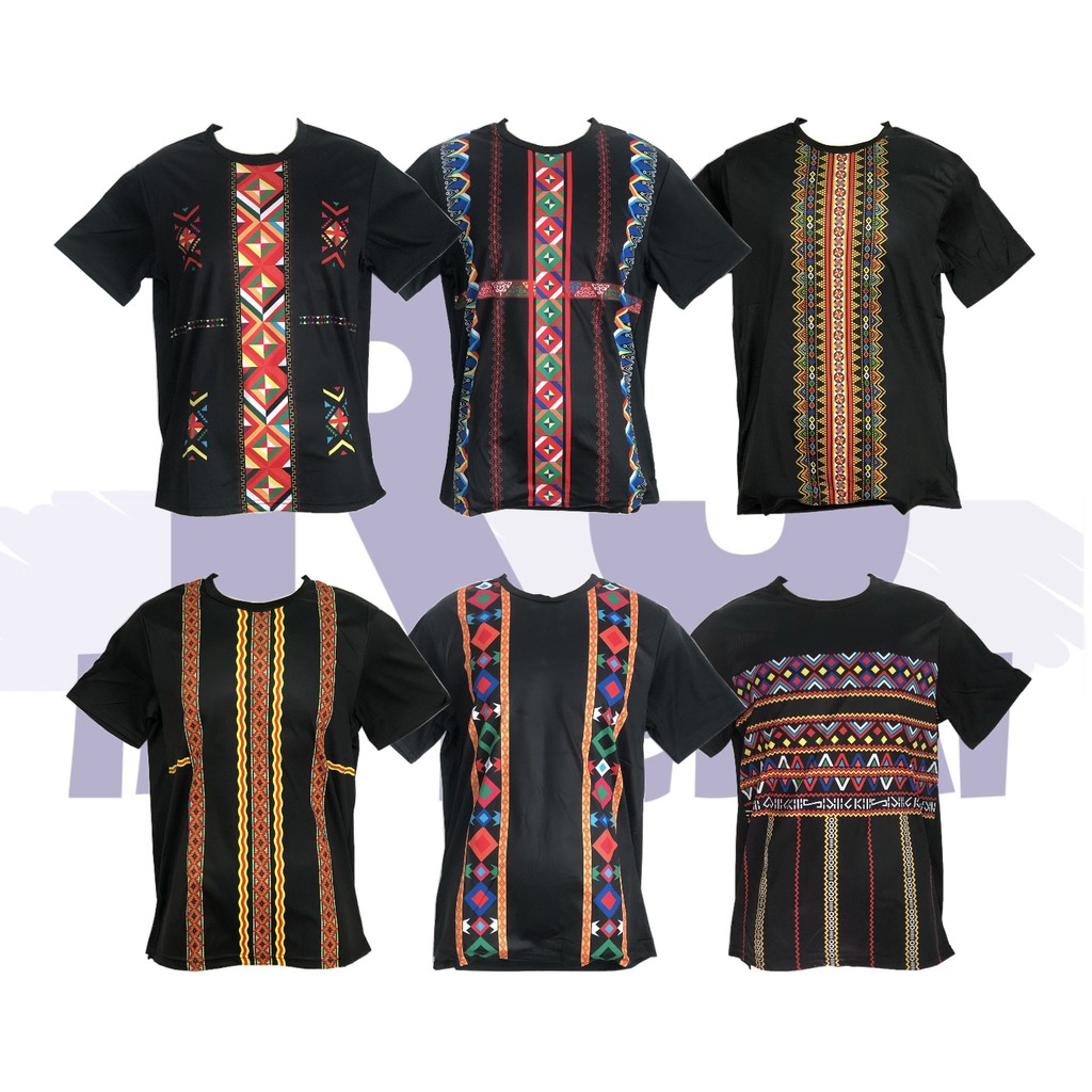 Unisex T-shirt Traditional Etnik Corak Traditional Sabah & Sarawak ...