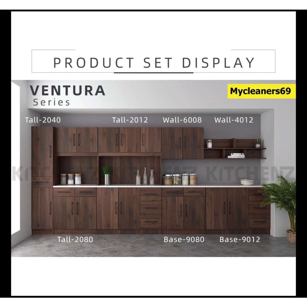 MYCLEANERS Ventura Series Kitchen Wall Unit / Kitchen Storage
