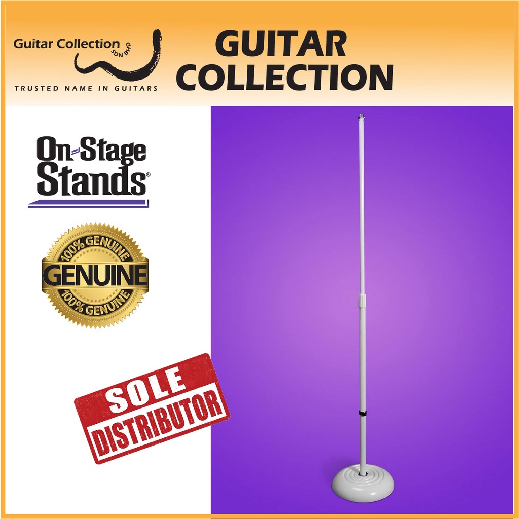 On Stage MS7201W Round Base Mic Stand (White) Shopee Malaysia