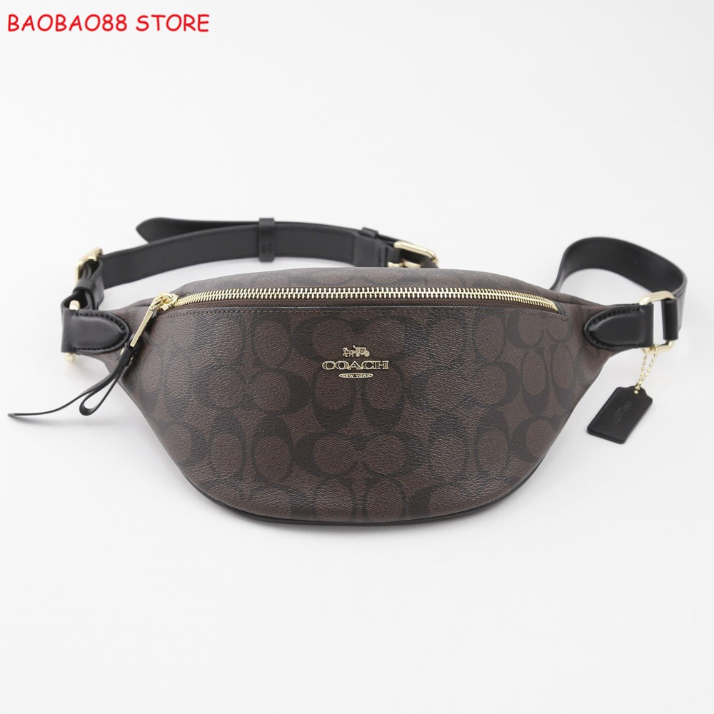 coach belt bag signature canvas