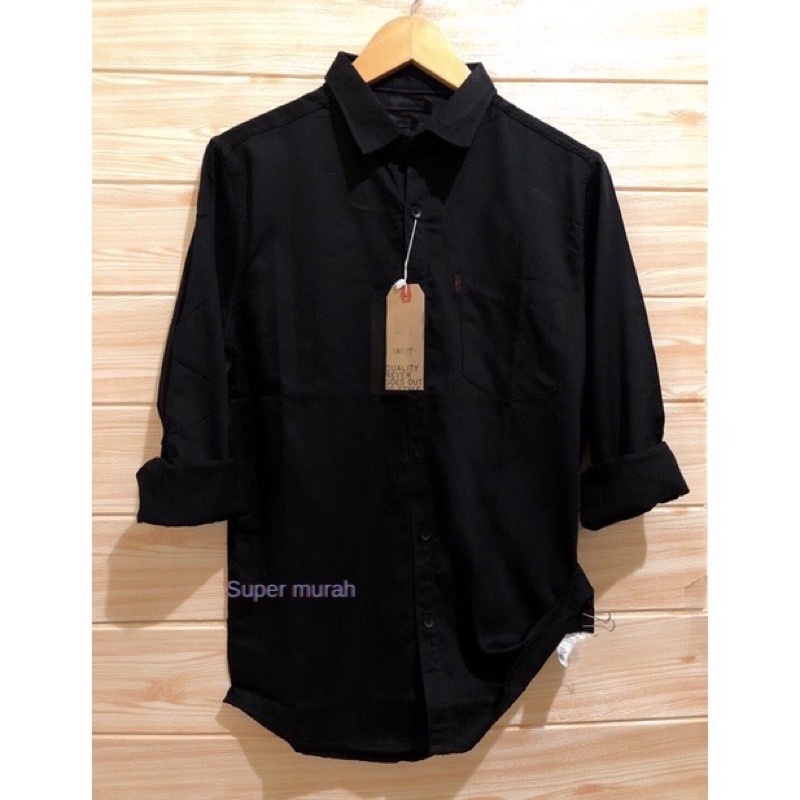 KEMEJA MEN'S PLAIN LONG-SLEEVED COOLMAN SHIRT MEN'S CASUAL CLOTHING CIVIL SERVANT WORK CLOTHES