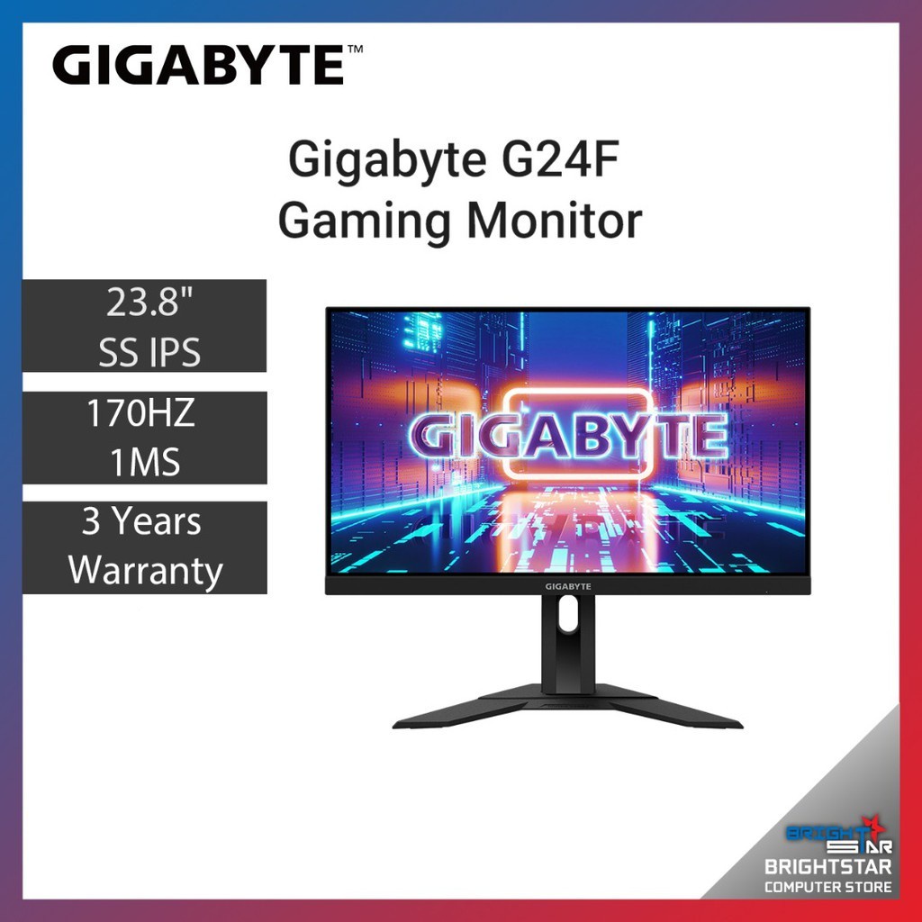 Gigabyte G24F Gaming Monitor ( 23.8 Inch / 1920 x 1080 / SS IPS / 170HZ ...