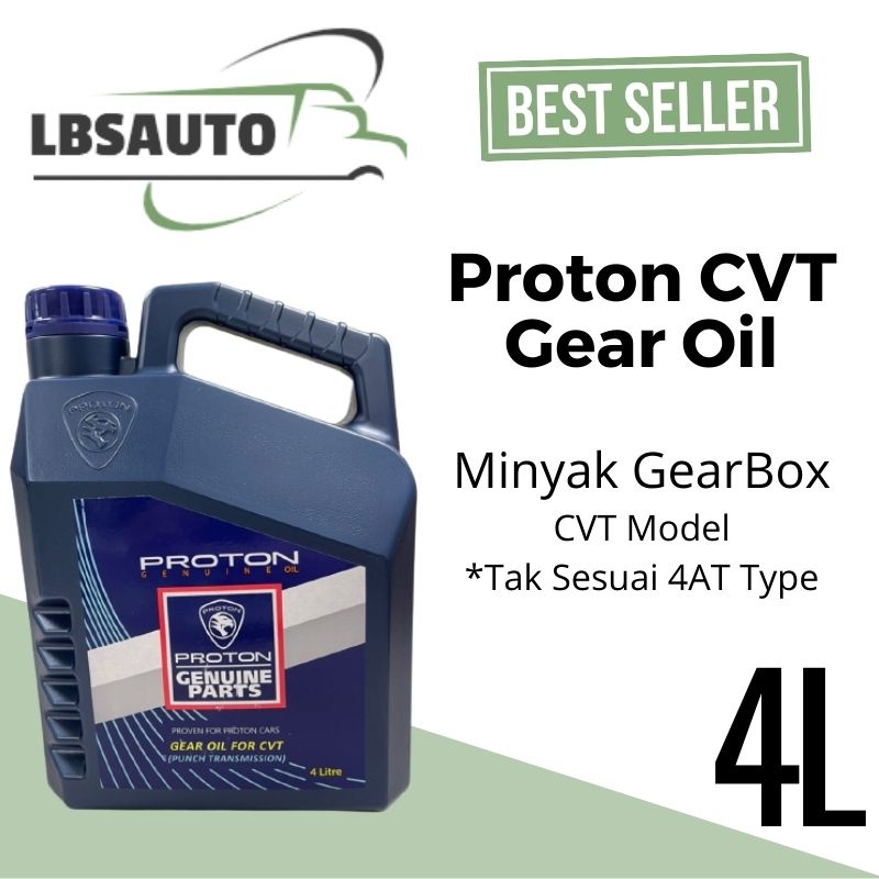 Proton CVT Gear Oil 4Liter Minyak GearBox CVT For Preve New Persona