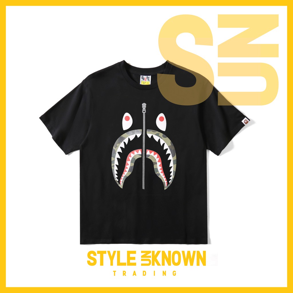 shark shirt bape