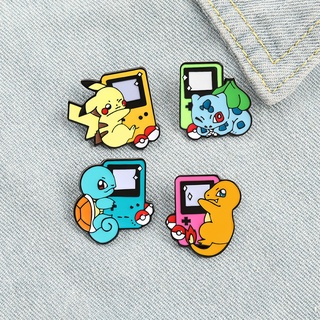 Pokemon Friends Flower Pin Enamel Brooch Lapel Badge Cosplay Gift POGO Gaming 