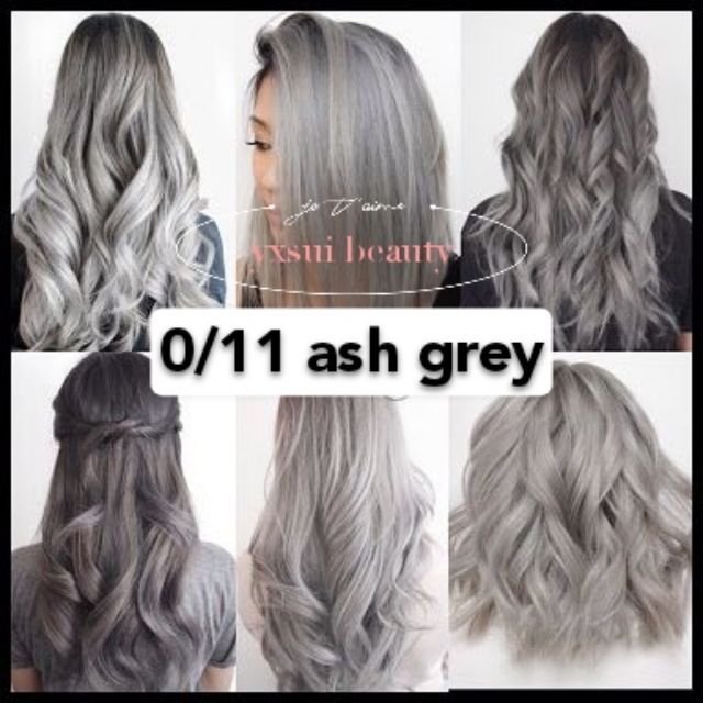0/11 Ash Grey HAIR COLOR DYE CREAM 100ML PEWARNA RAMBUT/灰色 | Shopee