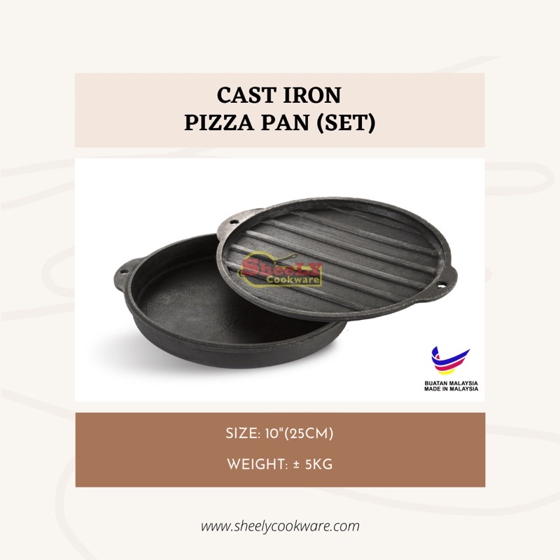 Cast Iron Multipurpose Pan (Set) Crepes/Pancakes/Pizza/Western Chop 健康无涂层铸铁锅