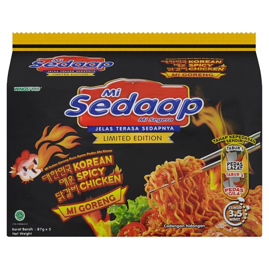 Mi Sedaap Mi Segera Instant Fried Noodles Korean Spicy Chicken [ Halal