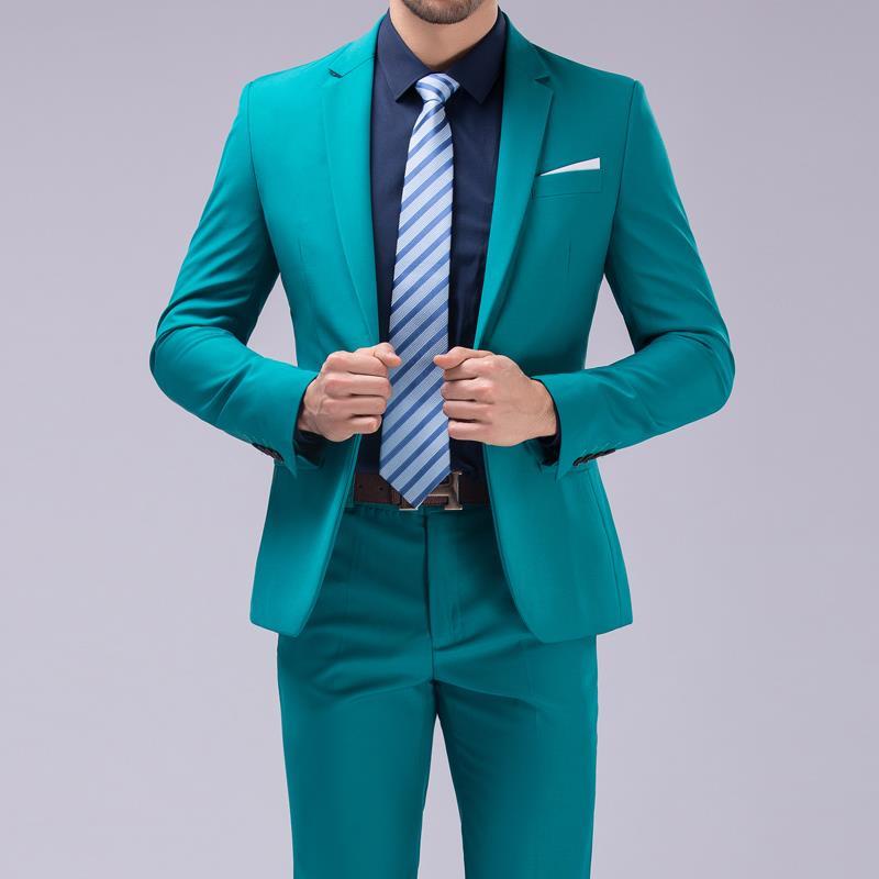 ingen forbindelse Tålmodighed Uplifted Sut Warna Lelaki Sut Saiz Besar Dua Keping Perniagaan Formal/*#Men's Color  Suits Large Size Suit Two-piece Business Formal | Shopee Malaysia