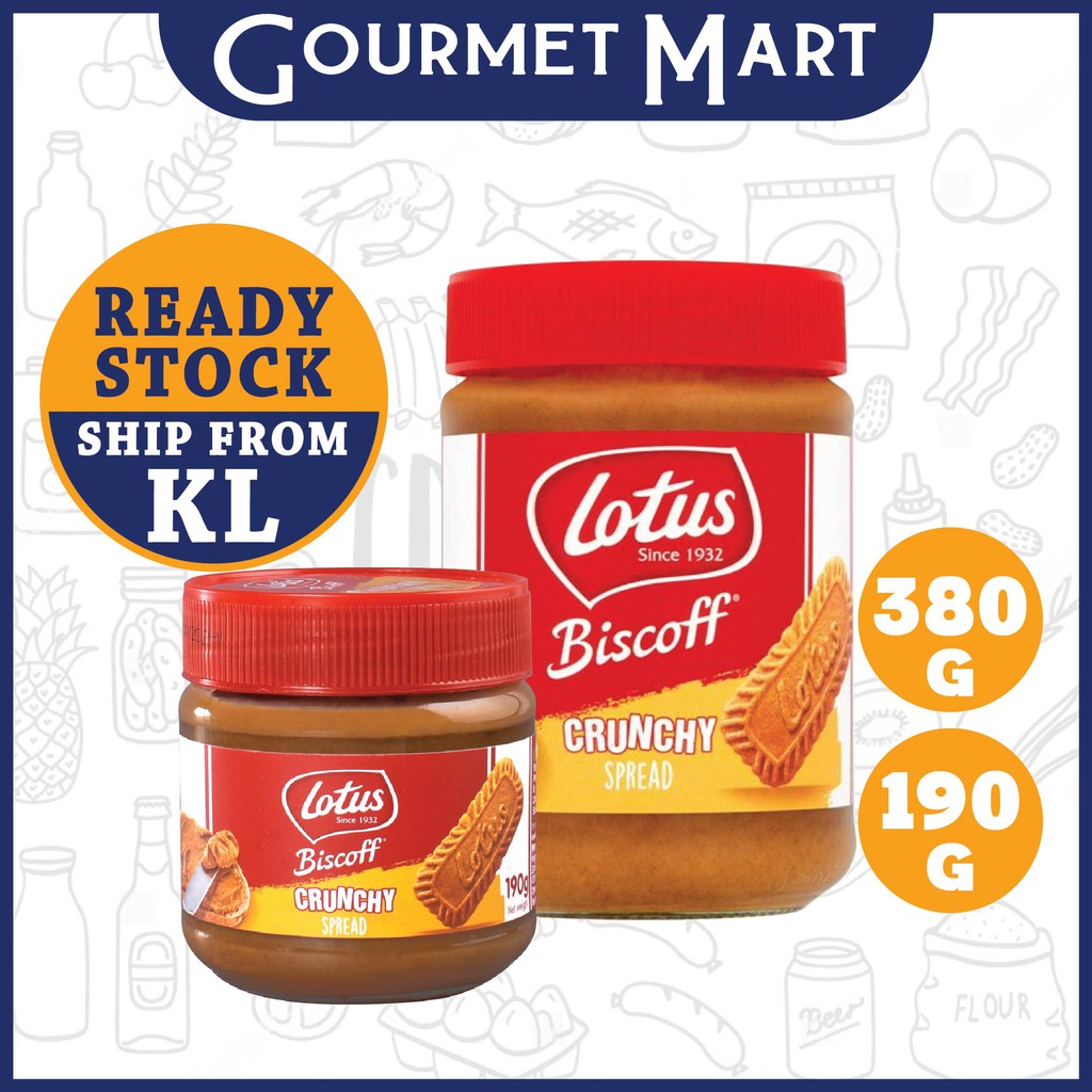 Lotus Biscoff Crunchy Spread 190g & 380g | Shopee Malaysia