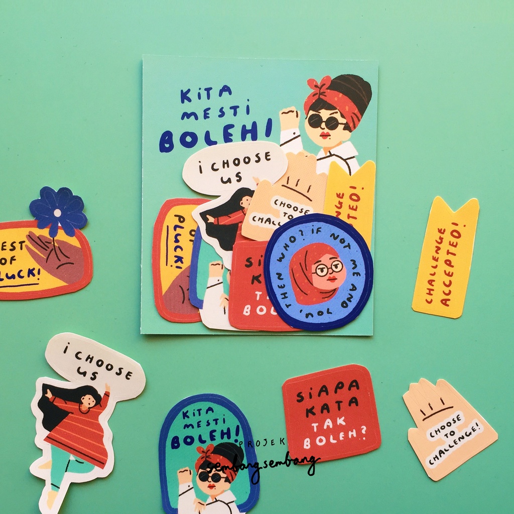 sticker pack - woman's day by projek sembangsembang