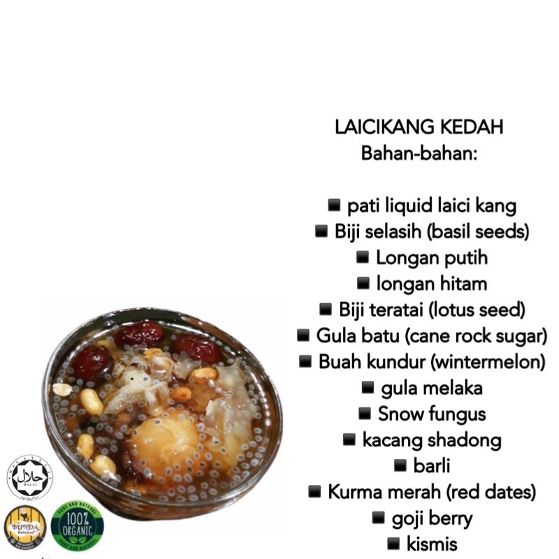 Laici Kang Kedah Bahan2 Premium Sedap Sedap Warm Cold Shopee Malaysia