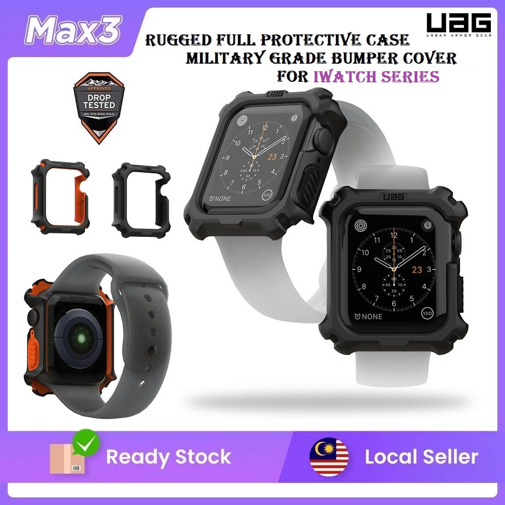 iWatch 9 8 7 SE 6 5 4 3 2 1 Series UAG Rugged Full Protective Case Military Grade Bumper Cover / Strap - 45mm 44mm 42mm