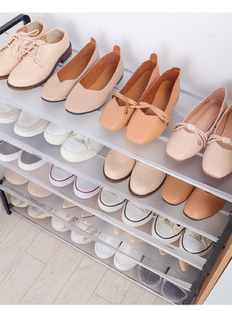 Modern Simple Latest Design Shoe Rack With Dust Cover Shoe Storage Rak Kasut Éæ¶ Shopee Malaysia