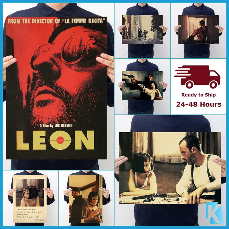 Film Poster Léon The Professional Vintage kraft paper wallpaper For wall  decoration *35cm | Shopee Malaysia