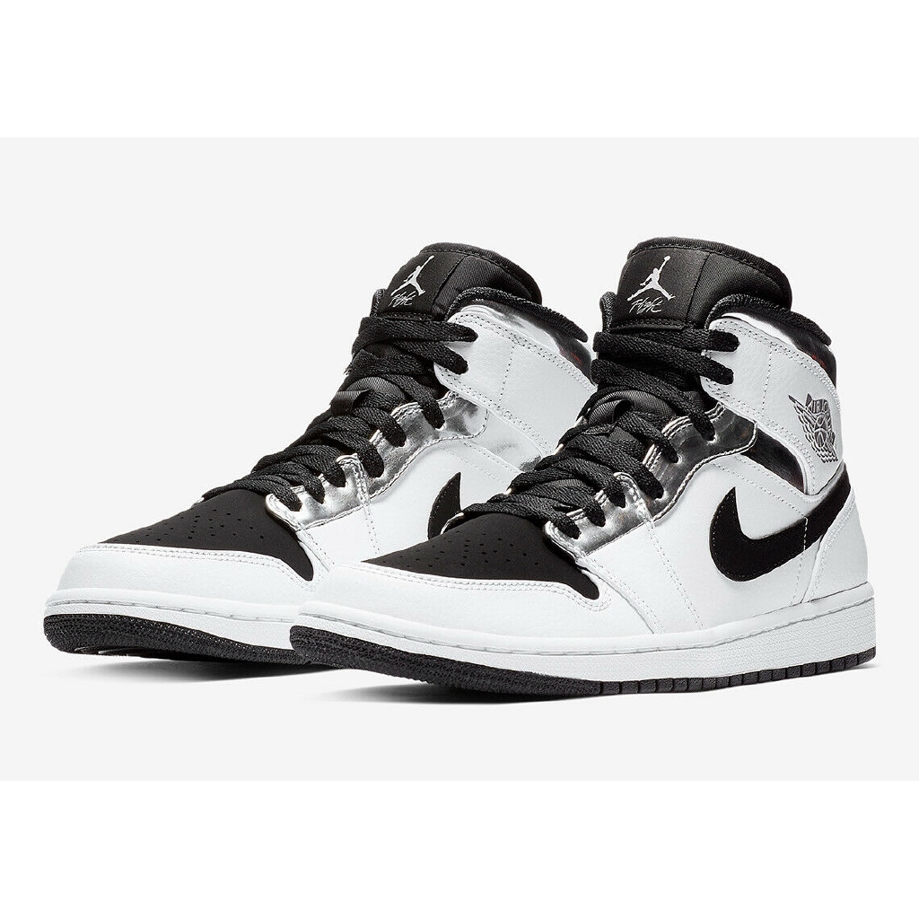 air jordan 1 white metallic silver