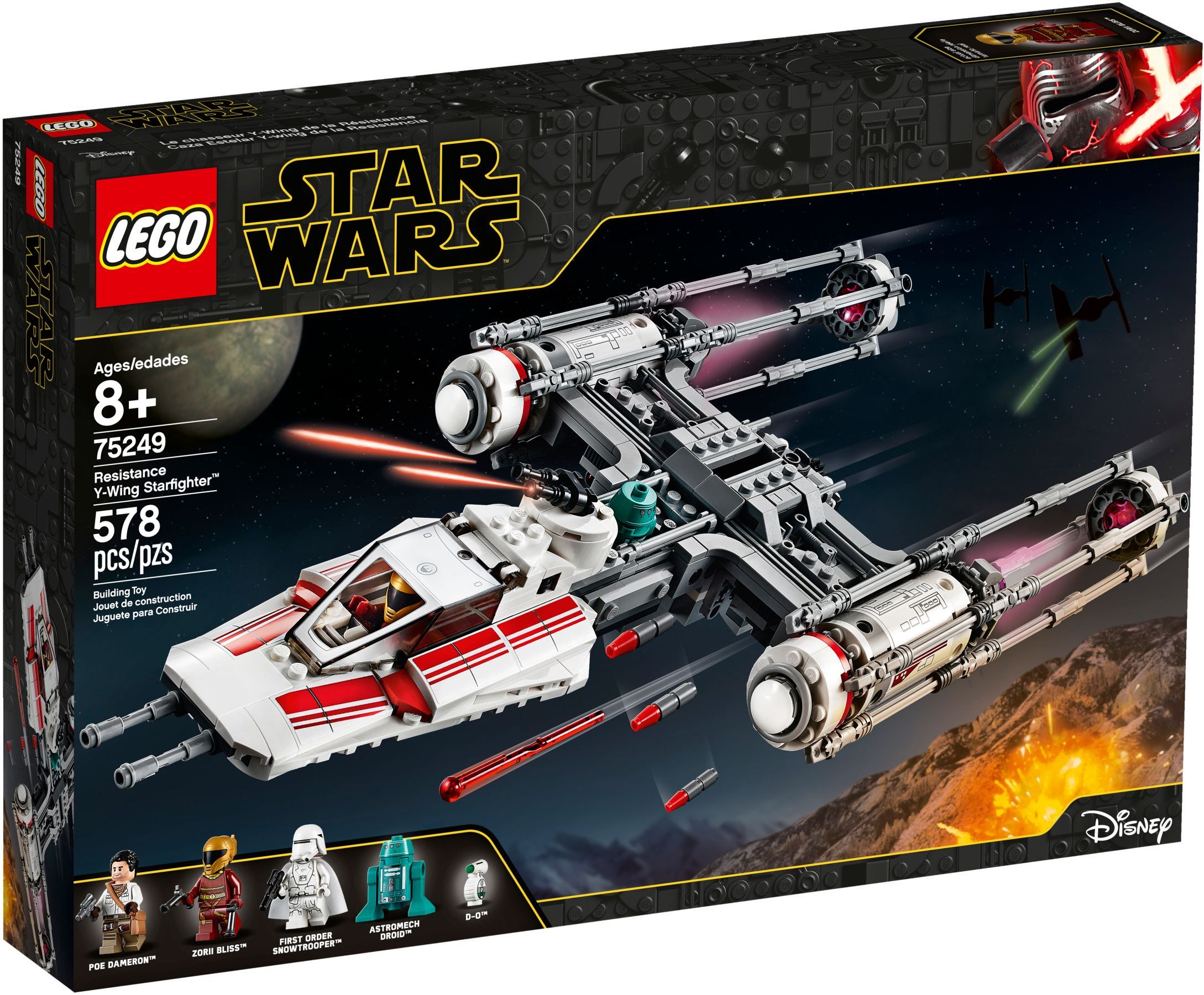 LEGO Star Wars 75249 Resistance Y-wing Starfighter