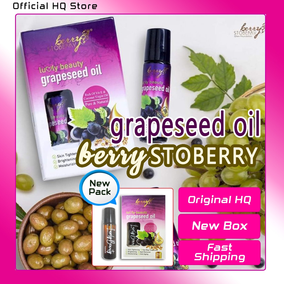 Grapeseed Oil Luvly Beauty Terbaru Minyak Biji Anggur Berry Stoberry 2022 Kotak Baru Luvli