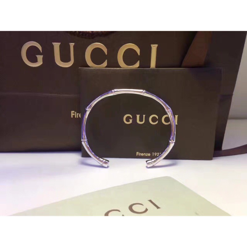 gucci bamboo bracelet silver