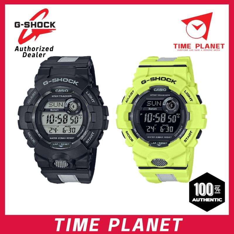 Casio G Shock Gbd 800lu Black Yellow Bluetooth Watch 100 Original Shopee Malaysia