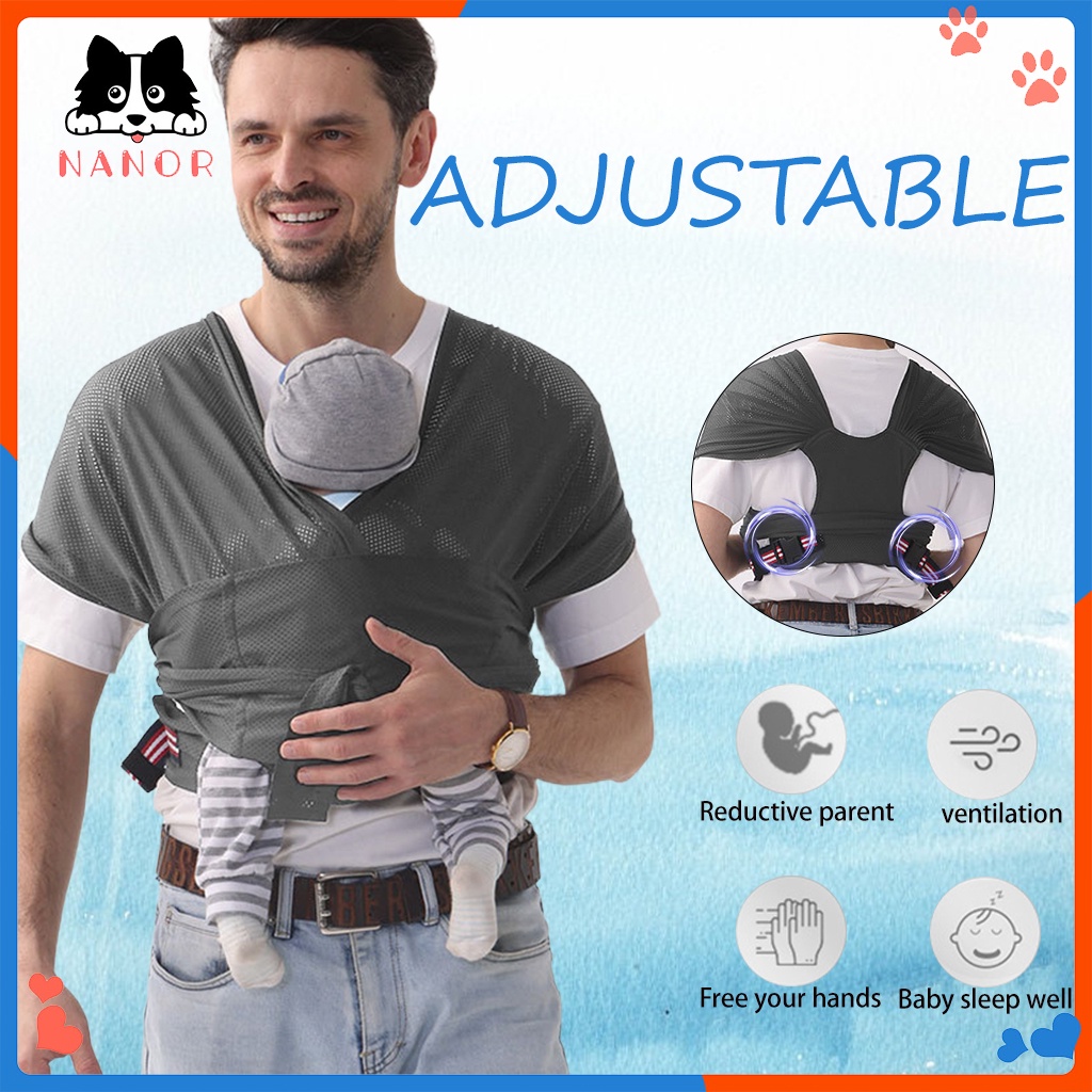 Carrier Baby Wrap,Adjustable AirMeshHands Free Easy to Wear Infant