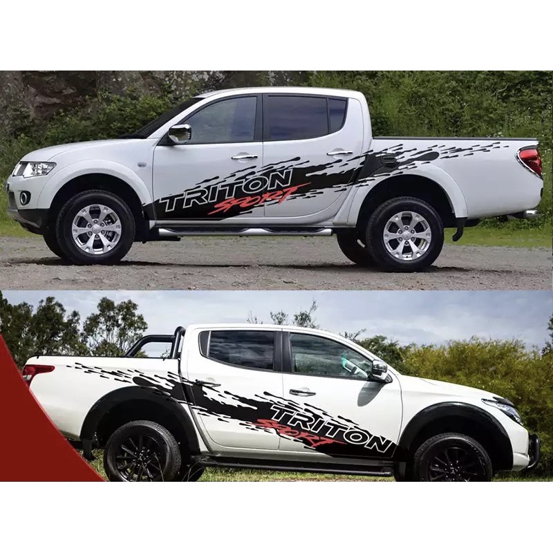 (Ready Stock ) S622 Mitsubishi Triton Sport Side Body Vinyl Decal
