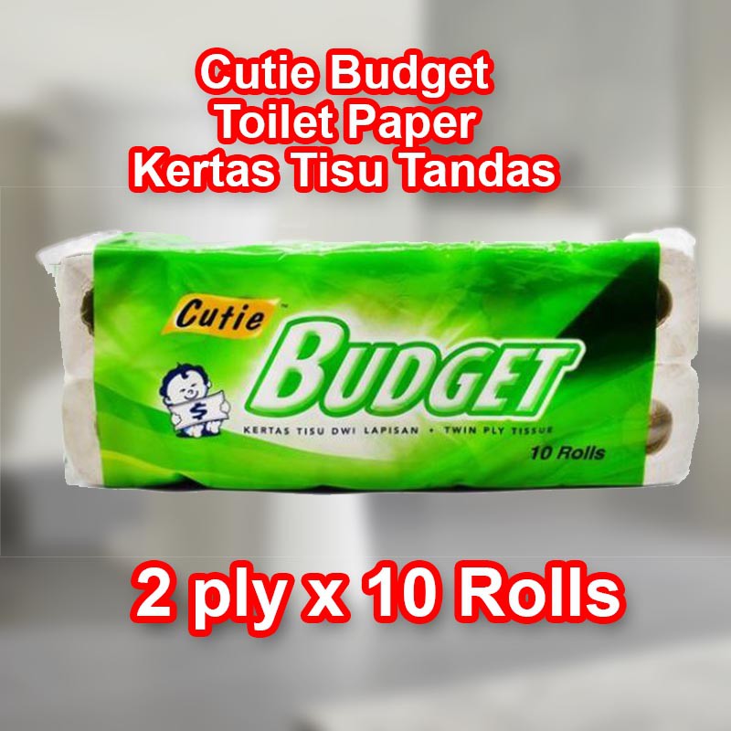 [10 Rolls] Cutie Budget Toilet Paper Roll Tissue Shopee Malaysia