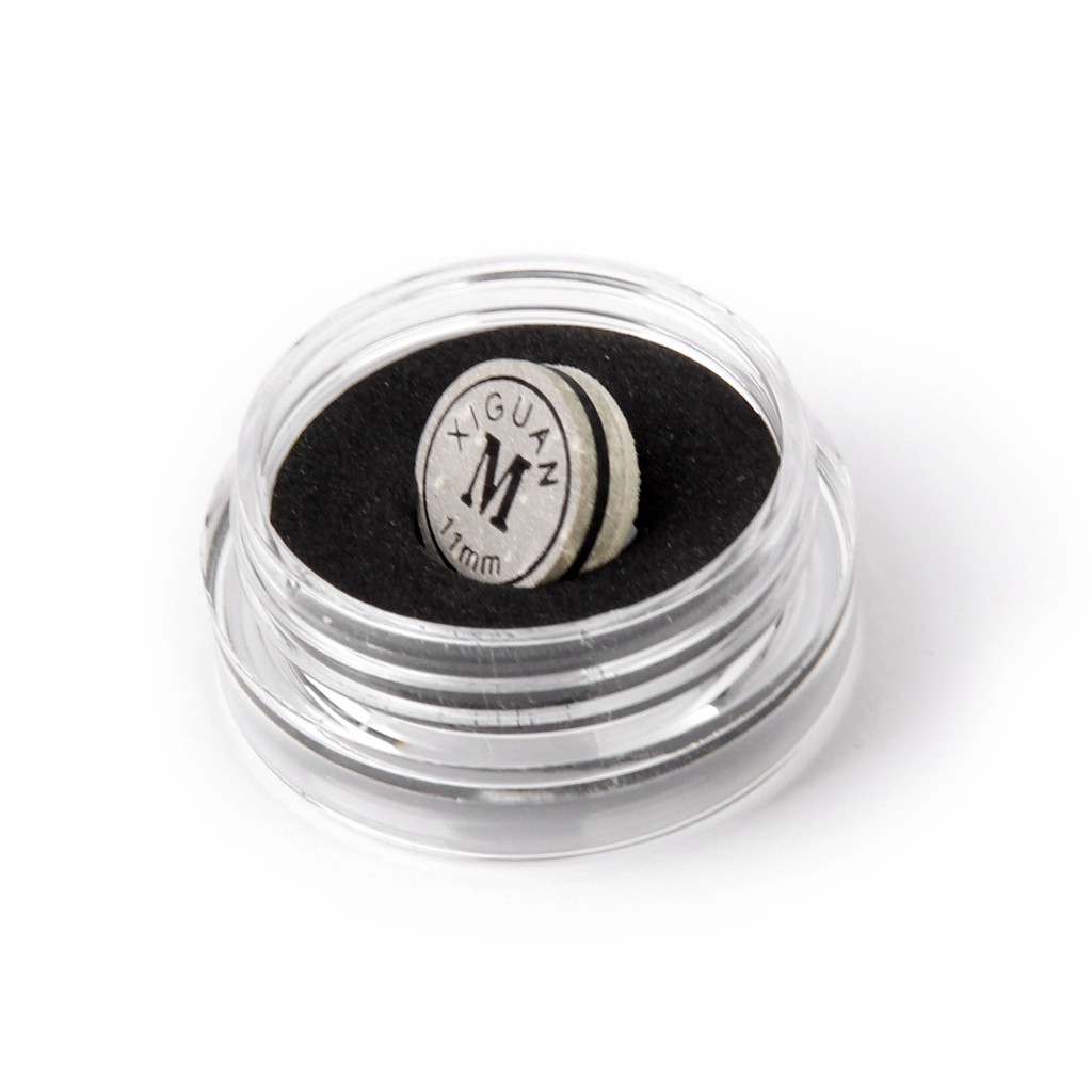 Must Purpose 11mm Artificial Leather Medium Pool Snooker Cue Tip Humidity Resistant Glue - Image 3