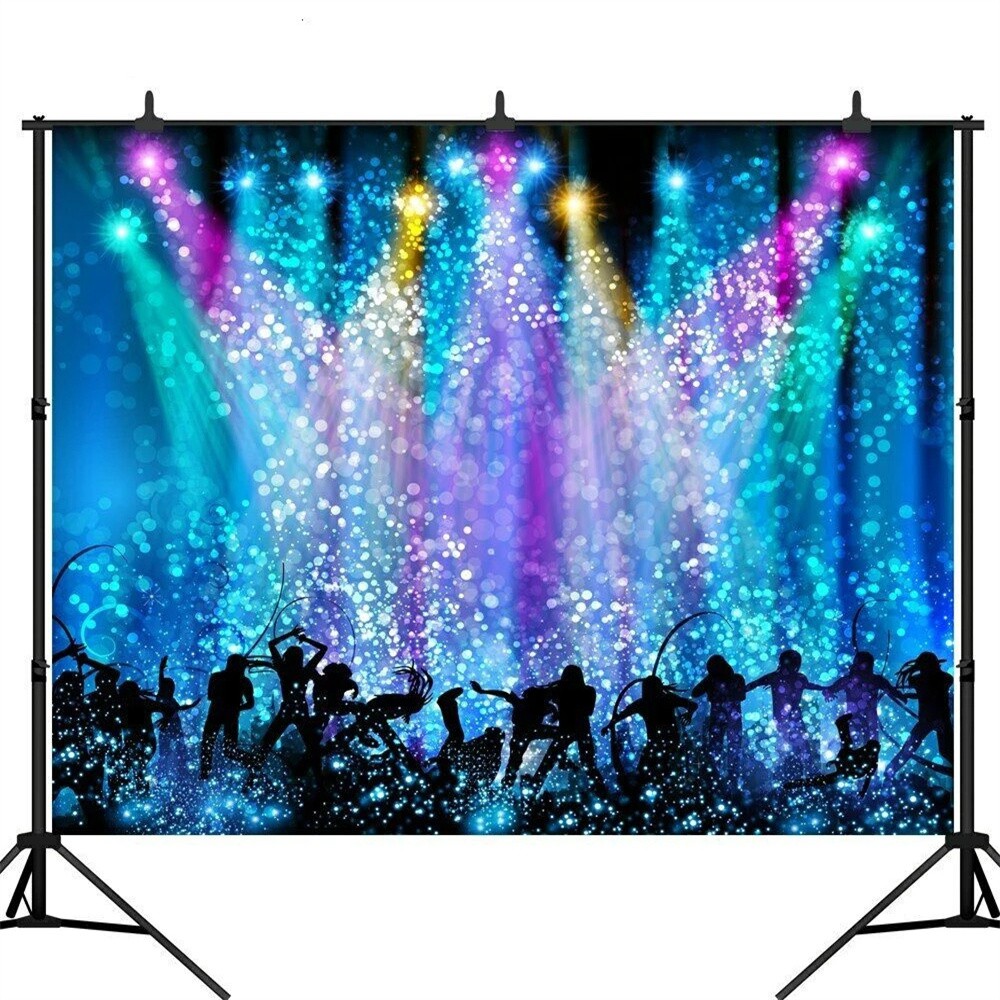 Photography Backdrop Disco Party Music Dance Light Carnival Photo Studio  Shoot Photocall Photophone Decor Background | Shopee Malaysia