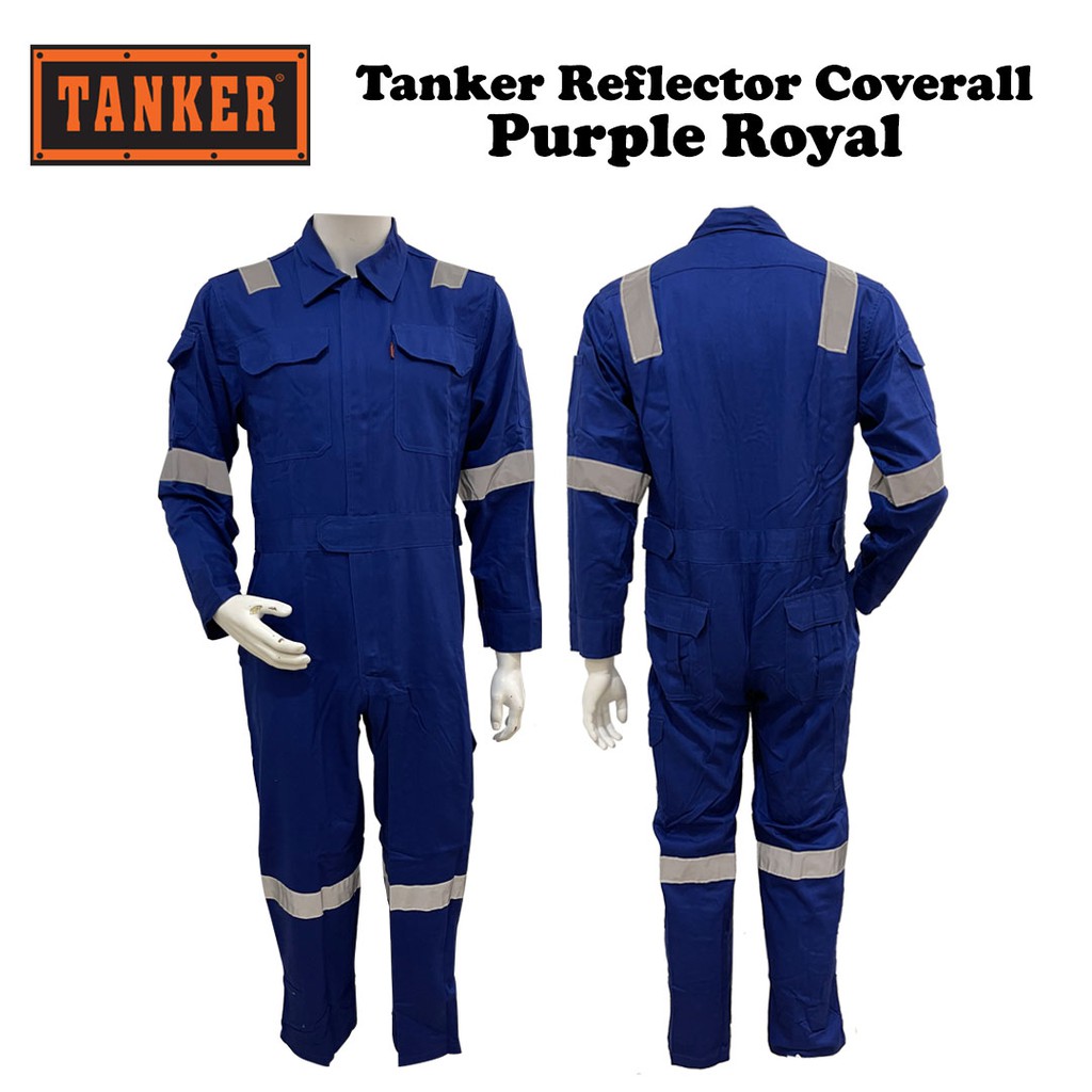 Tanker Reflector Coverall Purple Royal