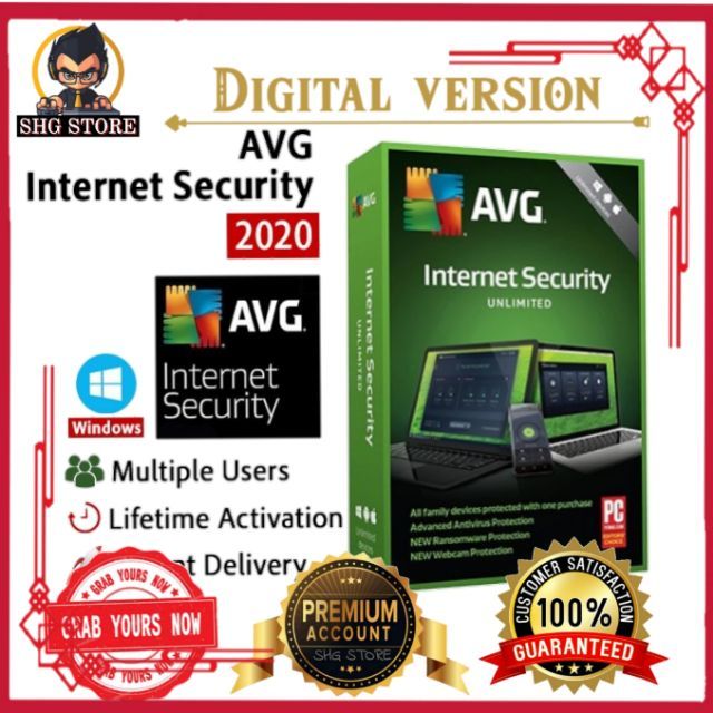 🔥Self Download🔥 Avg Internet Security 2020 Full Version 600 Days Avg  Premium Avg Anti Virus Avg Antivirus | Shopee Malaysia