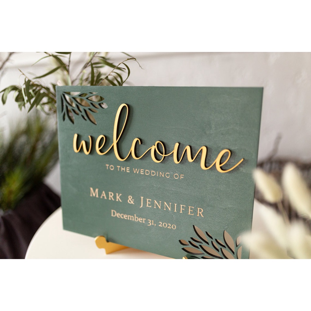 Wedding Sign - Bridal Shower Welcome Sign - Welcome Sign Wedding Modern - Rustic Wedding Décor