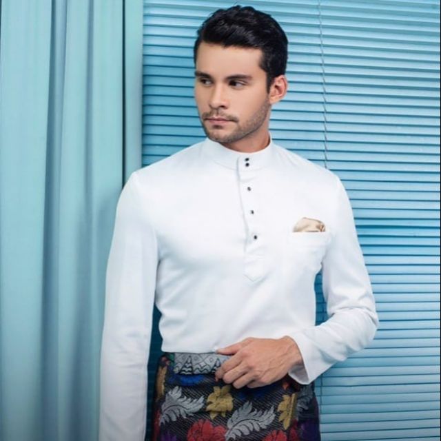 baju melayu slim fit 2018