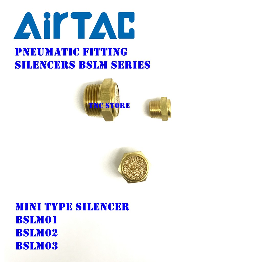 Airtac Pneumatic Fitting Mini Silencer BSLM-01 BSLM-01 BSLM-03 4V210-08 ...