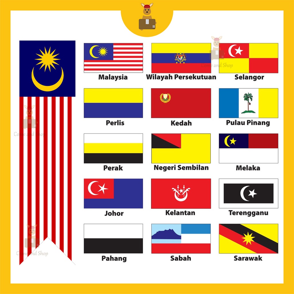 Malaysia Flag Jalur Gemilang Bendera Malaysia Bendera Negeri Bendera ...