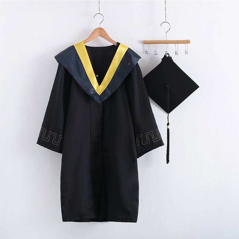Bachelor graduation gown undergraduate class men and women under Dr Institute wi学士服毕业礼服大学生男女班服学院风文理工科学位硕士博士服6.13