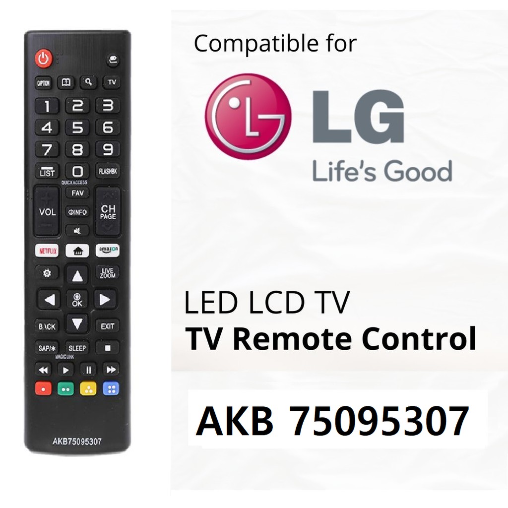 Remote Control AKB75095307 for LG AKB75095303 Led Smart TV 55LJ550M 32L ...