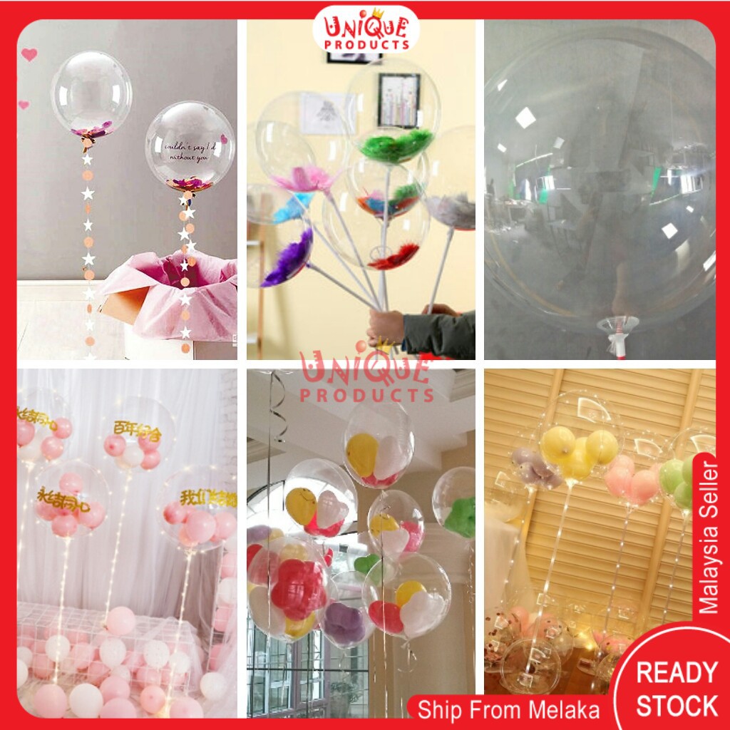 Ready Stock! 10,18, 24, 36 Inches Belon Lutsinar Pelbagai Saiz 