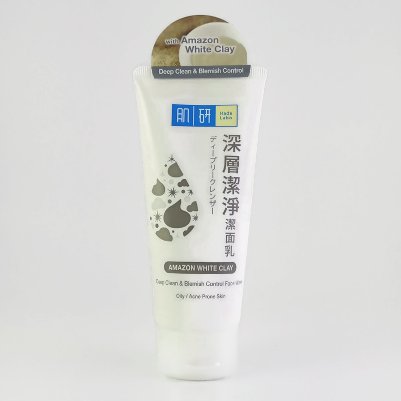 hada labo face wash deep clean & blemish control
