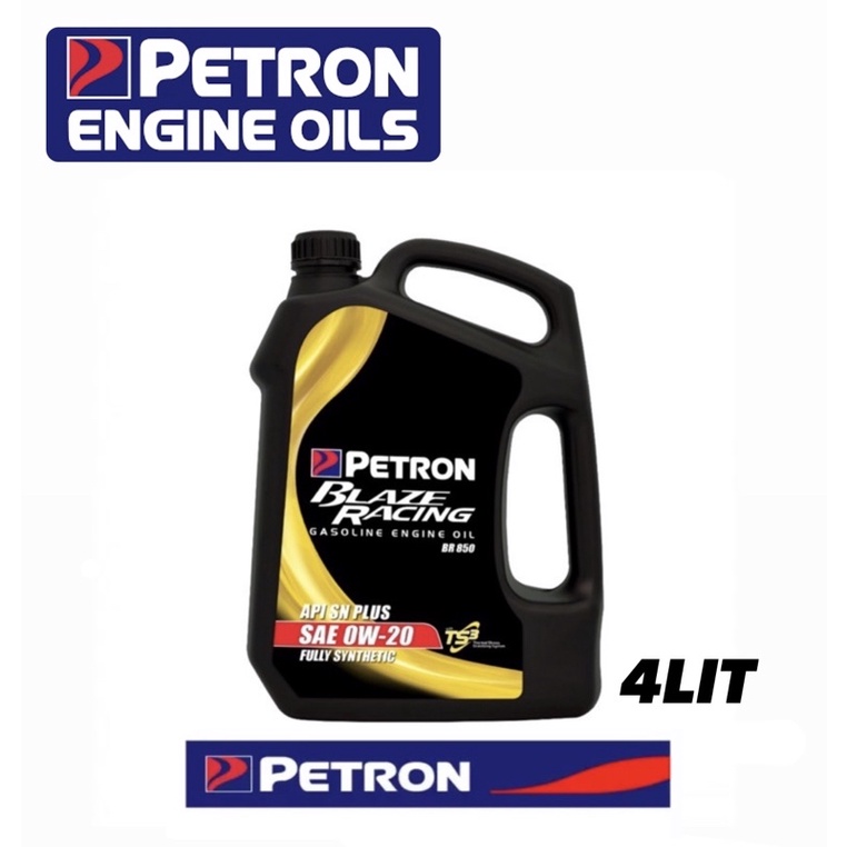 [100% ORIGINAL] PETRON FULLY SYNTHETIC BLAZE RACING ENGINE OIL SAE 0W20 ...