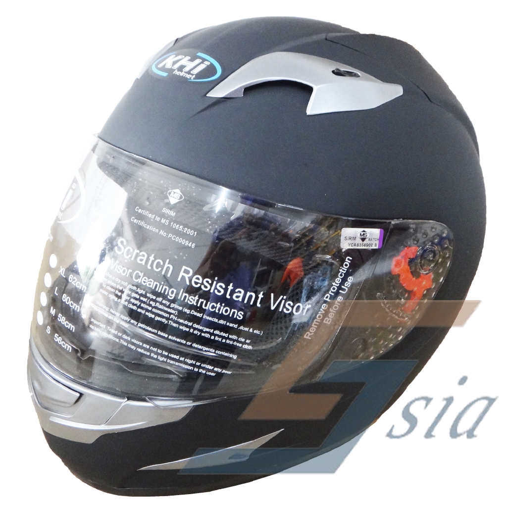 KHI K110 Full Face Helmet (Matt Black)